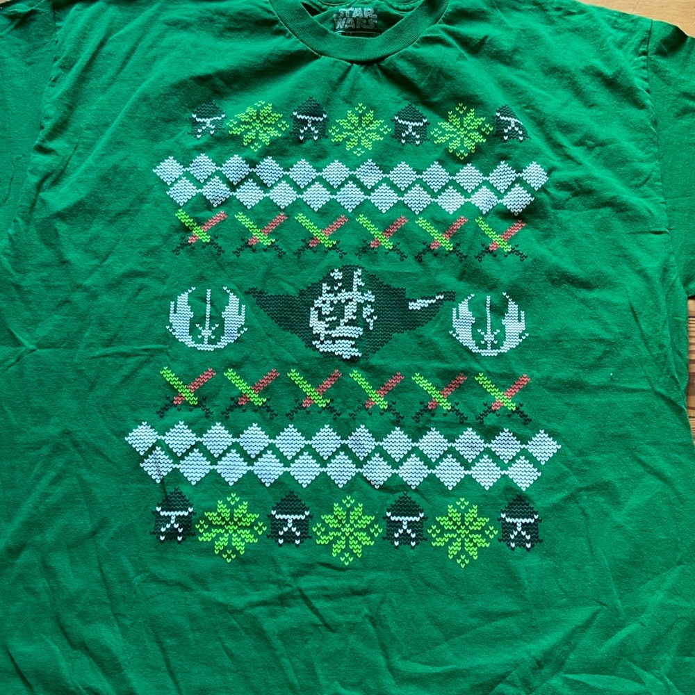 Kids Star Wars Christmas Yoda shirt